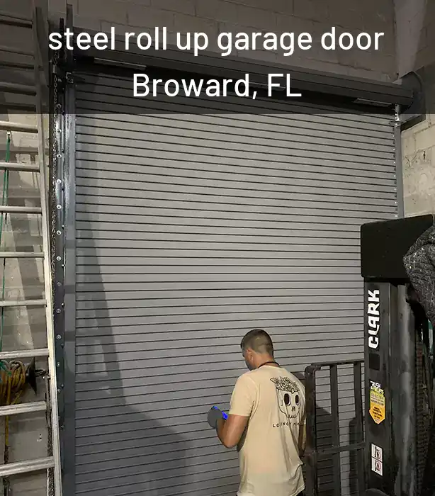  steel roll up garage door Broward, FL